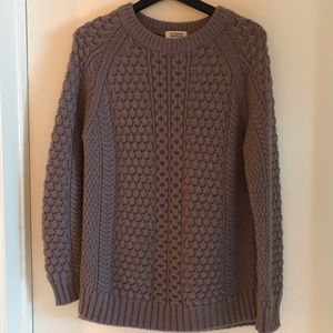 CLOSED - Cableknit Sweater In Lilac